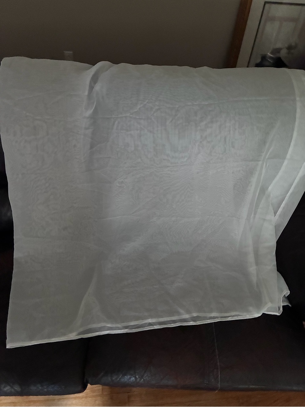 White Sheer window Panel - Unbranded Lightweight Drape